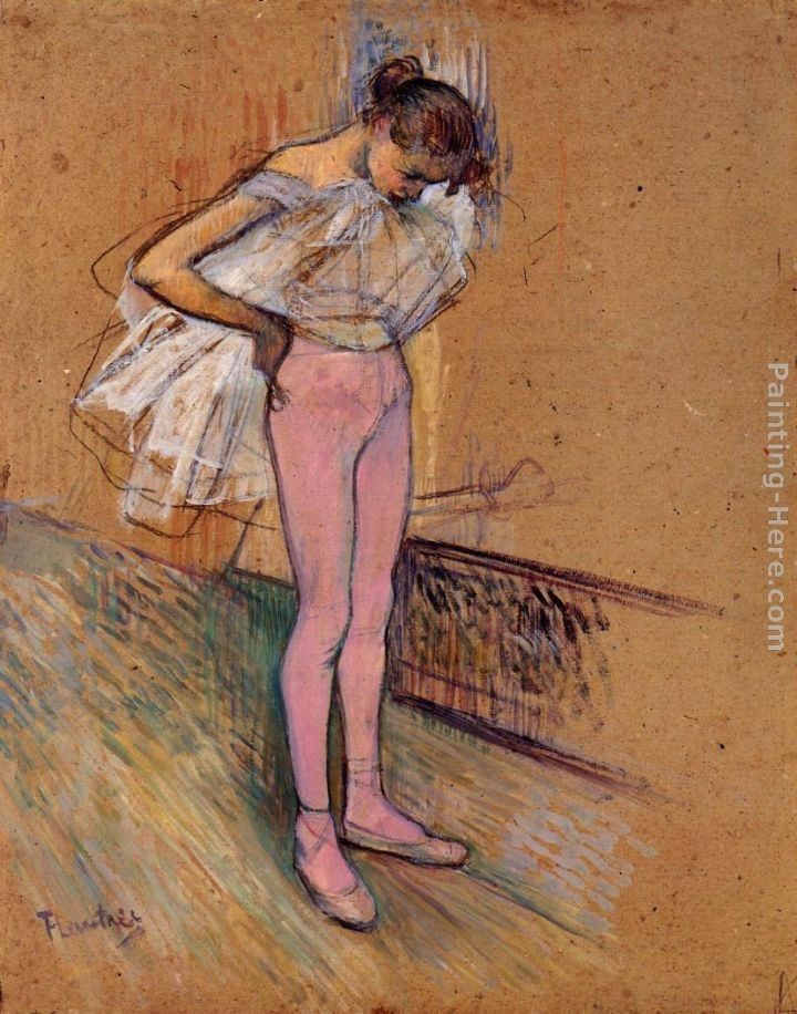 Henri de Toulouse-Lautrec Dancer Adjusting Her Tights